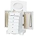 Best Choice Products Handcrafted Wooden Jewelry Box Organizer Wood Armoire Cabinet Storage Chest - White