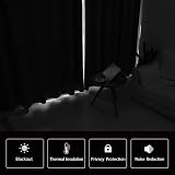 DWCN Blackout Curtains 55x79 Beige 2 Panels Thermal Insulated Eyelet</n>“ view 4