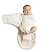 Ergobaby Swaddler 2 Pack - 100% Cotton Baby Swaddle Blanket - Green/Natural - Small/Medium