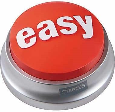 Staples Talking EASY BUTTON - Complete 