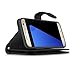 Gear Beast Galaxy S7 Edge Wallet Case, Flip Cover Dual Folio Case Slim Protective PU Leather Case with 7 Slot Card Holder Including ID Holder 2 Inner Pockets Stand Feature Wristlet For Men and Women