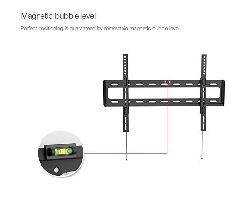Loctek Curved Panel UHD HD Fixed TV Wall Mount Bracket for most of 32-70 Inches LED, LCD, Plasma, OLED TVs (for both flat panel and curved panel TVs) - Thumbnail 5