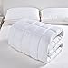 Twin Mattress Pad Cover Top with Stretches to 18” Deep Pocket Fits Up to 8”-21” Cooling White Bed Topper (Down Alternative, Twin Size)