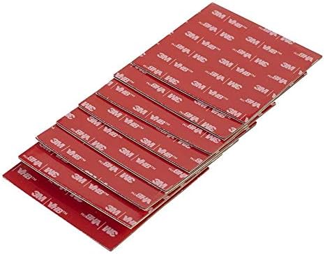 CANOPUS Double Sided Pads Heavy Duty 76mm x 76mm, 8-PCs, Waterproof Number Plate Sticky Pads, Ideal for Home Office Decor, Black - Image 3