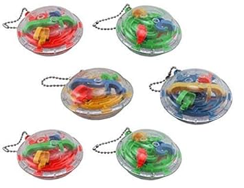 Toybridge om202 Oopsy Mini 1 Süchtig machende Maze Ball Schlüsselanhänger, Multi Color
