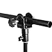 Mekingstudio Heavy Duty Metal Clamp Holder Double U Clip Dual C Clamp Type Bracket Mount for Photo Studio Light Stand, Photography Reflector, Photo Boom Stand, Background Support, Cross Bars and More