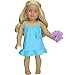 Sophia's Clawfoot Bathtub, Terry Robe, Satin Shower Cap, Sponge and Soap Bottle Accessories for 18 Inch Dolls, Pink/Blue