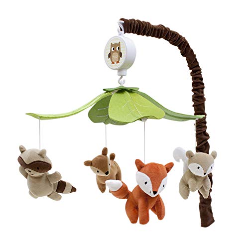 Lambs & Ivy Woodland Tales Forest Animals Musical Baby Crib Mobile
