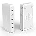 Tronsmart Titan 5-Port USB Charger with 10 Amp Total Output, All 5 Ports Build in Quick Charging - White
