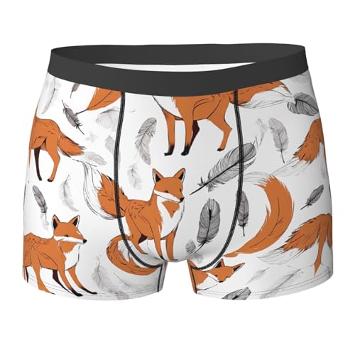 SYHEART Cute Floral Animal Pattern Print Men'S Boxer Briefs With Elastic Comfort Fit Design For All-Day Wear