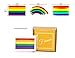 Fiomia Pride Tattoos Temporary Rainbow Flag Stickers for LGBTQ Pride Parades Festival Waterproof Body Paints Removable 30Pcs