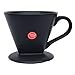 Mecraft -Ceramic Coffee Dripper/Pour Over for 1-4 Cups(Black)
