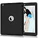 Hocase for iPad 2/3/4 Case, Rugged Slim Shockproof Soft Silicone Rubber+Hard Plastic Hybrid Dual Layer Protective Case for iPad 2nd/3rd/4th Generation (9.7-inch Display) - Black