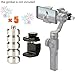 Univer Gimbal Counterweight for Zhiyun Smooth 4,Feiyu Vimble 2, DJI Osmo Mobile 2 Adjustbale Gimbal Stabilizer Moment Anamorphic Lens Photography Movie up to 75g
