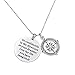LParkin 2025 College Graduation Gifts Go Confidently In The Direction Of Your Dreams Necklace, Stainless Steel
