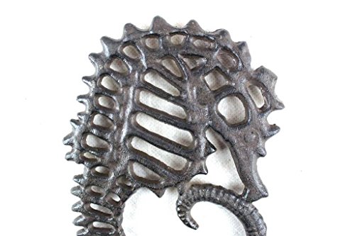 Cast Iron Seahorse Trivet 6" - Seahorse Home Decor - Beach Coastal Decor