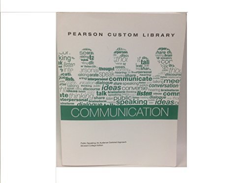 Pearson Communication- Public Speaking (Broward... 1256201340 Book Cover