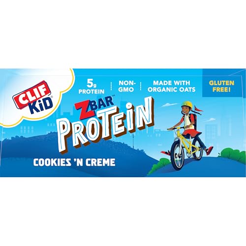 ZBAR PROTEIN – COOKIES ‘N CREME – CRISPY SNACK BARS – MADE WITH ORGANIC OATS – NON-GMO – 5G PROTEIN – GLUTEN FREE PROTEIN BARS (15 PACK)