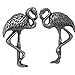 Corinna-Maria 925 Sterling Silver Flamingo Earrings Studs Tiny Mini Stainless Steel Posts and Backs