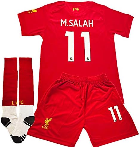 New 2019/2020 Liverpool Home Kids/Youth #11 M.Salah Soccer Jersey Matching Shorts,Socks.Color Red