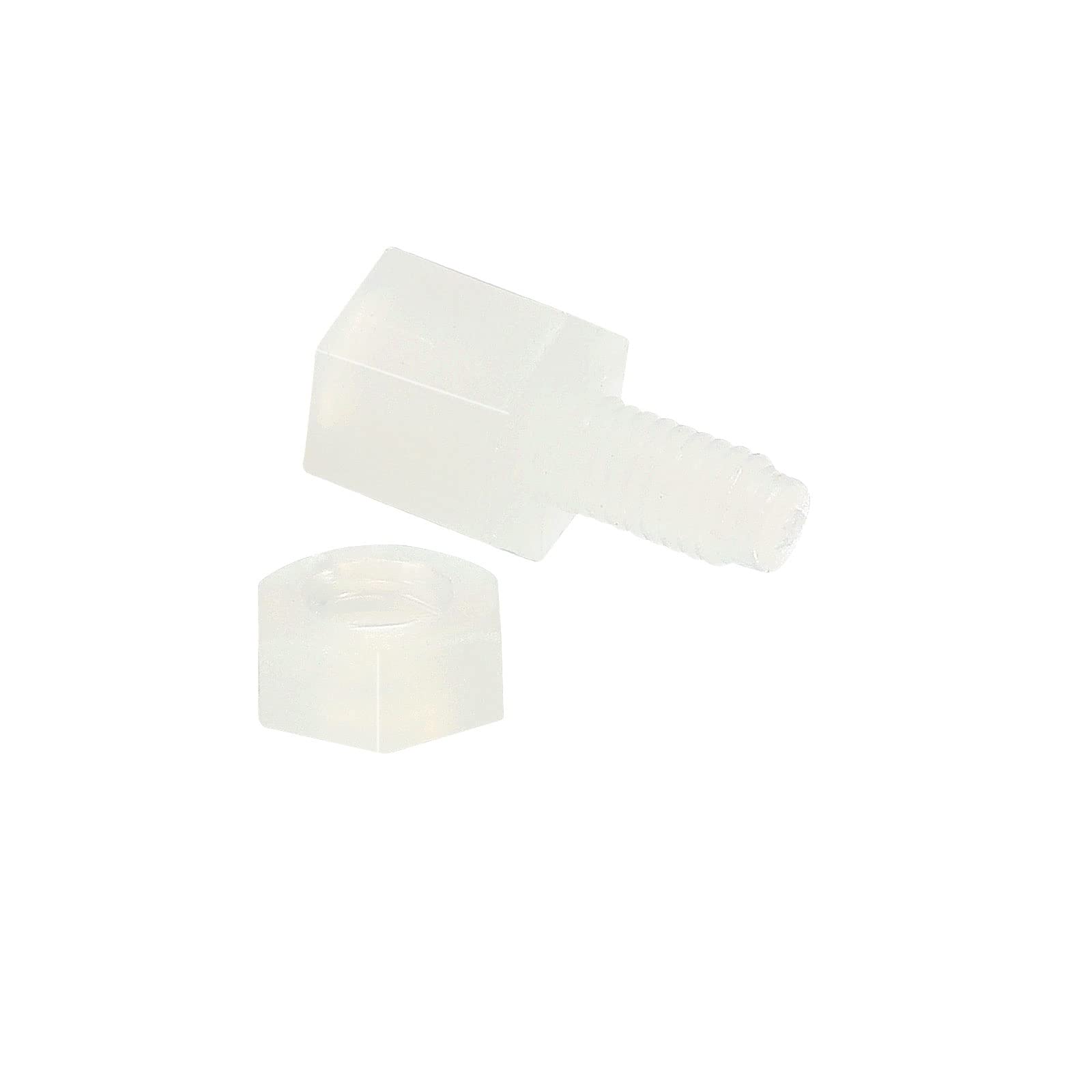 PATIKIL M3 Standoff Screws 40 Pack Nylon Hex PCB Standoffs Nuts for Motherboards, Computer Cases, Circuit Boards, Electronics, (5mm+6mm, White)
