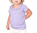 Kavio! Infants Sunflower Short Sleeve Top Lavender 18M