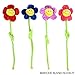 Rhode Island Novelty Bendable 13 Inch Plush Smiling Face Daisy Flowers 12 per Order