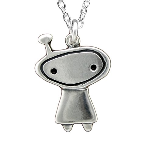 Sterling Silver Astronaut Necklace Explorer Charm on 925 18" chain for Women and Girls