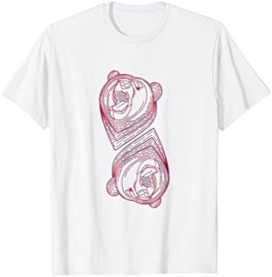 Double Headed Bear Geometric T-Shirt