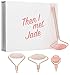 Rose Quartz Roller For Face - 4 in 1 Set - With 4 Detachable Heads -Premium Quality - Facial Roller Massager - Helps With Inflammation, Puffiness & Wrinkles - Ultimate Gift Set - By Then I Met Jade