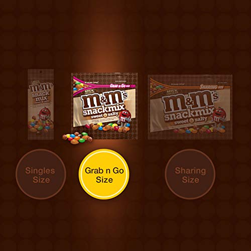 M&M's Milk Chocolate Sweet & Salty Snack Mix, 4.0 Ounce (Pack of 8)