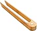 BambooWorx 3 Piece Tong Set, Includes Toaster Tong (With Magnet Catch), Serving/Frying Tong, and Salad Tong, Uniquely Designed, 100% Natural Bamboo (Icon Themed).