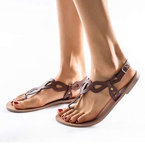 Todaies Woman Flats Summer Sandals,Fashion Casual Shoes Rome Style Gladiator Sandals