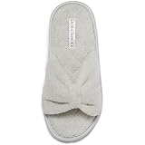 Laura Ashley Damen Spa Hausschuhe – Offene Zehen, Mit Memory-Schaum – Plüschig & Rutschfest