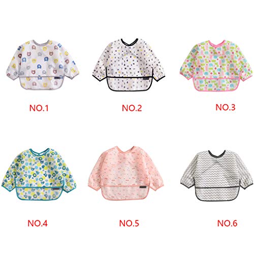 Wuderland Baby slabbetjes Jongens Meisjes Infant Tops kleding waterdicht lange Waterdicht Ontwerp Cartoon met lange… - Image 5