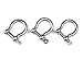 Mxeol Clevis Shackles D Ring Chain Shackle for Towing Stainless Steel 5/16 Inch (Pack of 3)