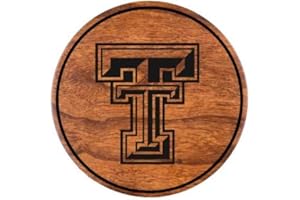 LazerEdge Officially Licensed Collegiate Wooden Coasters (Set of 4)