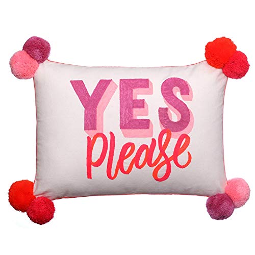 YES Please/ NO Thanks Rectangular Cushion
