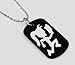 Hatch Girl Hatch man Engraved Dog Tags/GI Tags, Necklace 30" Chain BLK