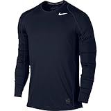 Nike Mens Hypercool Fitted Long Sleeve Shirt - Obsidian, X-Large