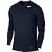 Nike Mens Hypercool Fiited Long Sleeve Shirt - Navy - X-Large