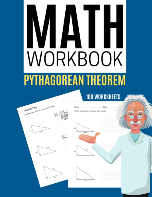 Math Workbook Pythagorean Theorem 100 Worksheets en promo sur Amazon
