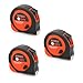 3-Set Tape Measure 10-Foot by HEIKIO, Metric and Inch Scale, Sturdy Mark for Easily Reading- Portable Measuring Tape