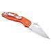 Ganzo Firebird Thumb Hole Opening, Anti-Slip Handle Scales Steel Liner Lock Folding Tactical Survival Knife Blade with Clip, Pouch, Bright Orange