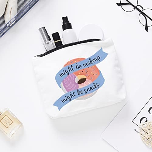 Funny Makeup Cosmetic Bag Zipper Pouch | Cute Might Be Makeup Might Be Snacks Cosmetic Travel Bag Toiletry Make-Up Case Multifunction Pouch Gifts for Women Girls Friend Mom Sister Teens 7 Funny Makeup Cosmetic Bag Zipper Pouch | Cute Might Be Makeup Might Be Snacks Cosmetic Travel Bag Toiletry Make-Up Case Multifunction Pouch Gifts for Women Girls Friend Mom Sister Teens