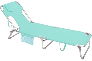 SUNNYFEEL Beach Lounge Chair, Aluminum Tanning Chair with Face Hole, Foldable Lounge Chair Outdoor, Sun Tanning Chair with Backpack Straps for Outdoor/Picnic/Lawn