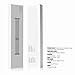 GEOTEL 42mm Milanese Loop Stainless Steel Bracelet Strap Band for Apple Watch Series 1 Series 2 Sport&Edition with Unique Magnet Lock(No Buckle Needed) (42mm-Silver)