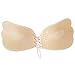 Adhesive Bras, Reusable Strapless Bra Self Adhesive Silicone Invisible Push-up Bras with Drawstring for Women