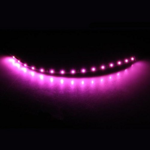 Etopars 5 X Purple 12V 15 Led 30cm Car Auto Vehicle Grille Flexible Waterproof Underbody Light Strip