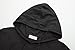 KLIEGOU Men's Hipster Hip Hop Hoodie hole Tshirt 1705-2 (Medium, Black)